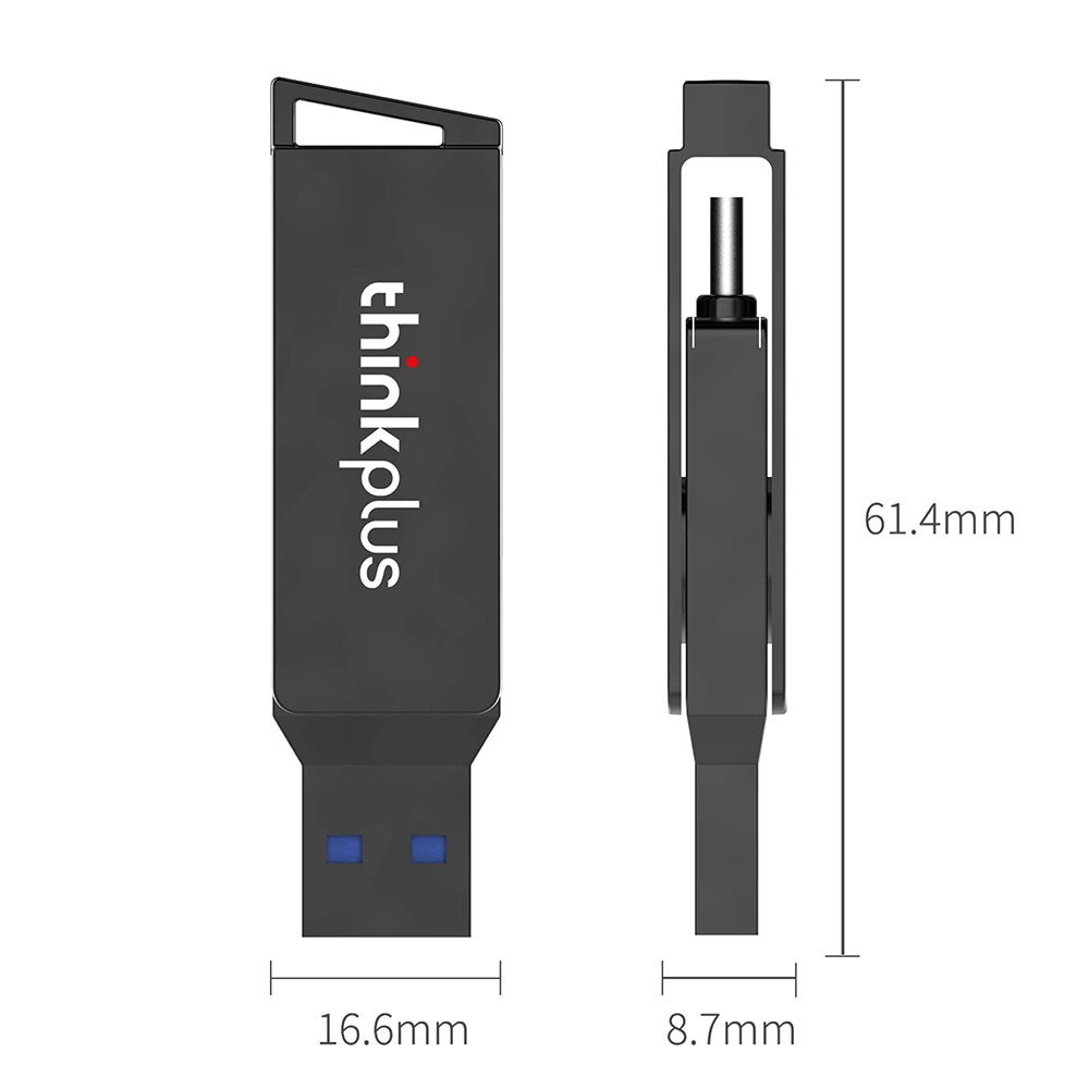 Lenovo-Thinkplus-MU251-USB30-Type-C-USB-Stick-mit-64-GB-128-GB-256-GB-Dual-Interface-Pendrive-360deg-2010118-7